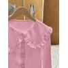 image:imageGORGLITTER Womens Peter Pan Collar Shirt Long Sleeve Blouses Dressy Casual Button Down Shirt Fall TrendyPink