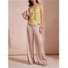 image:imageGORGLITTER Womens Satin Lace Top Silk Draped Cowl Neck Elegant CamisoleLight Yellow