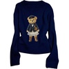 image:imageGORGLITTER Womens Bear Sweater Cute Vintage Knit Pullover Top Fall FashionDark Blue Bear