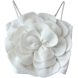 image:imageGORGLITTER Womens Flower Going Out Crop Tops Cute Boho Concert Club OutfitWhite