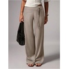 image:imageGORGLITTER Womens Low Rise Dress Pants Casual Dressy Work Trousers SlacksCoffee
