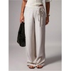 image:imageGORGLITTER Womens Low Rise Dress Pants Casual Dressy Work Trousers SlacksWhite