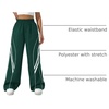 image:imageGORGLITTER Womens Y2k Dance Pants Wide Leg Baggy Track PantsDark Green