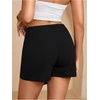 image:imageGORGLITTER Womens Asymmetrical Wrap Mini Skort Y2K Concert Festival SkirtsBlack