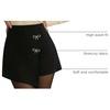 image:imageGORGLITTER Womens Asymmetrical Wrap Mini Skort Y2K Concert Festival SkirtsBlack