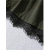 image:imageGORGLITTER Womens Pleated Lace Dress Shorts Formal Dressy Work TailoredArmy Green