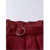 image:imageGORGLITTER Womens Pleated Lace Dress Shorts Formal Dressy Work TailoredBurgundy
