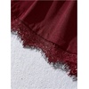 image:imageGORGLITTER Womens Pleated Lace Dress Shorts Formal Dressy Work TailoredBurgundy