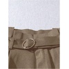 image:imageGORGLITTER Womens Pleated Lace Dress Shorts Formal Dressy Work TailoredCoffee Brown