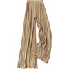 image:imageGORGLITTER Womens Silk Satin Flowy Pants Dressy Pleated Palazzo Pants FallApricot