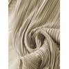 image:imageGORGLITTER Womens Silk Satin Flowy Pants Dressy Pleated Palazzo Pants FallBeige