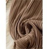 image:imageGORGLITTER Womens Silk Satin Flowy Pants Dressy Pleated Palazzo Pants FallBrown