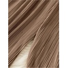 image:imageGORGLITTER Womens Silk Satin Flowy Pants Dressy Pleated Palazzo Pants FallBrown