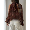 image:imageGORGLITTER Womens Leopard Top Blouses Dressy Business Casual OutfitsMulticolor
