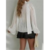image:imageGORGLITTER Womens Polka Dots Blouse Shirt Top Business Casual Work OutfitsWhite