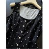 image:imageGORGLITTER Womens Polka Dots Vest Tops Dressy Business Casual Tanks BlouseBlack