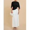 image:imageGORGLITTER Womens Poncho Tops Asymmetrical Cape Shawl Dressy BlouseBlack