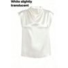 image:imageGORGLITTER Womens Silk Satin Tops Blouse Dressy Business Casual Work ShirtSolid White