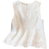 image:imageGORGLITTER Womens Eyelet Embroidered Babydoll Tops Dressy Casual OutfitsWhite