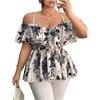 image:imageGORGLITTER Womens Plus Size Peplum Going Out Tops Cute Blouse Shirt DressyApricot