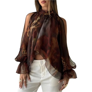 image:imageGORGLITTER Womens Leopard Top Blouses Dressy Business Casual OutfitsMulticolor