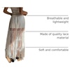 image:imageGORGLITTER Womens Lace Maxi Long Skirt Mesh Renaissance Fairy SkirtsWhite