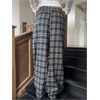 image:imageGORGLITTER Womens Plaid Pants Y2k Checkered Wide Leg Pajama Lounge PantsBlue and Yellow