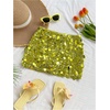 image:imageGORGLITTER Womens Sequin Sparkly Mini Skirt Y2k Low Rise Going Out SkirtsGreen