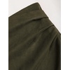 image:imageGORGLITTER Womens Western Cowgirl Suede Wrap Skirts Concert OutfitsArmy Green