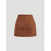 image:imageGORGLITTER Womens Western Cowgirl Suede Wrap Skirts Concert OutfitsBrown