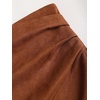 image:imageGORGLITTER Womens Western Cowgirl Suede Wrap Skirts Concert OutfitsBrown