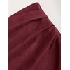 image:imageGORGLITTER Womens Western Cowgirl Suede Wrap Skirts Concert OutfitsBurgundy