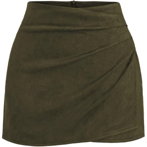 image:imageGORGLITTER Womens Western Cowgirl Suede Wrap Skirts Concert OutfitsArmy Green