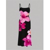 image:imageGORGLITTER Girls Hawaiian Dress Cute Summer Floral Wedding Guest DressesBlack