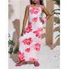 image:imageGORGLITTER Girls Hawaiian Dress Cute Summer Floral Wedding Guest DressesPink