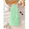 image:imageGORGLITTER Girls Summer Dress Cute Beach Crochet Hawaii Vacation OutfitsGreen
