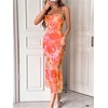 image:imageGORGLITTER Womens Floral Wedding Guest Bridal Shower Cocktail Midi DressOrange