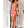 image:imageGORGLITTER Womens Floral Wedding Guest Bridal Shower Cocktail Midi DressOrange