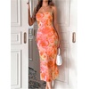 image:imageGORGLITTER Womens Floral Wedding Guest Bridal Shower Cocktail Midi DressOrange
