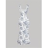 image:imageGORGLITTER Womens Floral Wedding Guest Bridal Shower Cocktail Midi DressesBlack and White