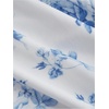 image:imageGORGLITTER Womens Floral Wedding Guest Bridal Shower Cocktail Midi DressesBlue and White Floral