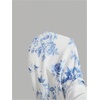 image:imageGORGLITTER Womens Floral Wedding Guest Bridal Shower Cocktail Midi DressesBlue and White Floral