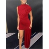 image:imageGORGLITTER Womens Going Out Dresses Asymmetrical Birthday Dinner DressRed