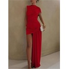 image:imageGORGLITTER Womens Going Out Dresses Asymmetrical Birthday Dinner DressRed