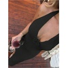 image:imageGORGLITTER Womens Halter Crochet Maxi Dress Beach Bikini Swimsuit Cover UpBlack