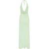 image:imageGORGLITTER Womens Halter Crochet Maxi Dress Beach Bikini Swimsuit Cover UpMint Green
