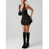 image:imageGORGLITTER Womens Halter Mini Dress Y2K Backless Going Out Short DressesBlack and White