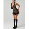 image:imageGORGLITTER Womens Halter Mini Dress Y2K Backless Going Out Short DressesMulticolor
