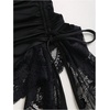 image:imageGORGLITTER Womens Lace Strapless Tube Dress Mini Wedding Guest Prom DressBlack