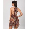 image:imageGORGLITTER Womens Leopard Print Mini Dress Animal Cheetah Backless DressesMulticolor